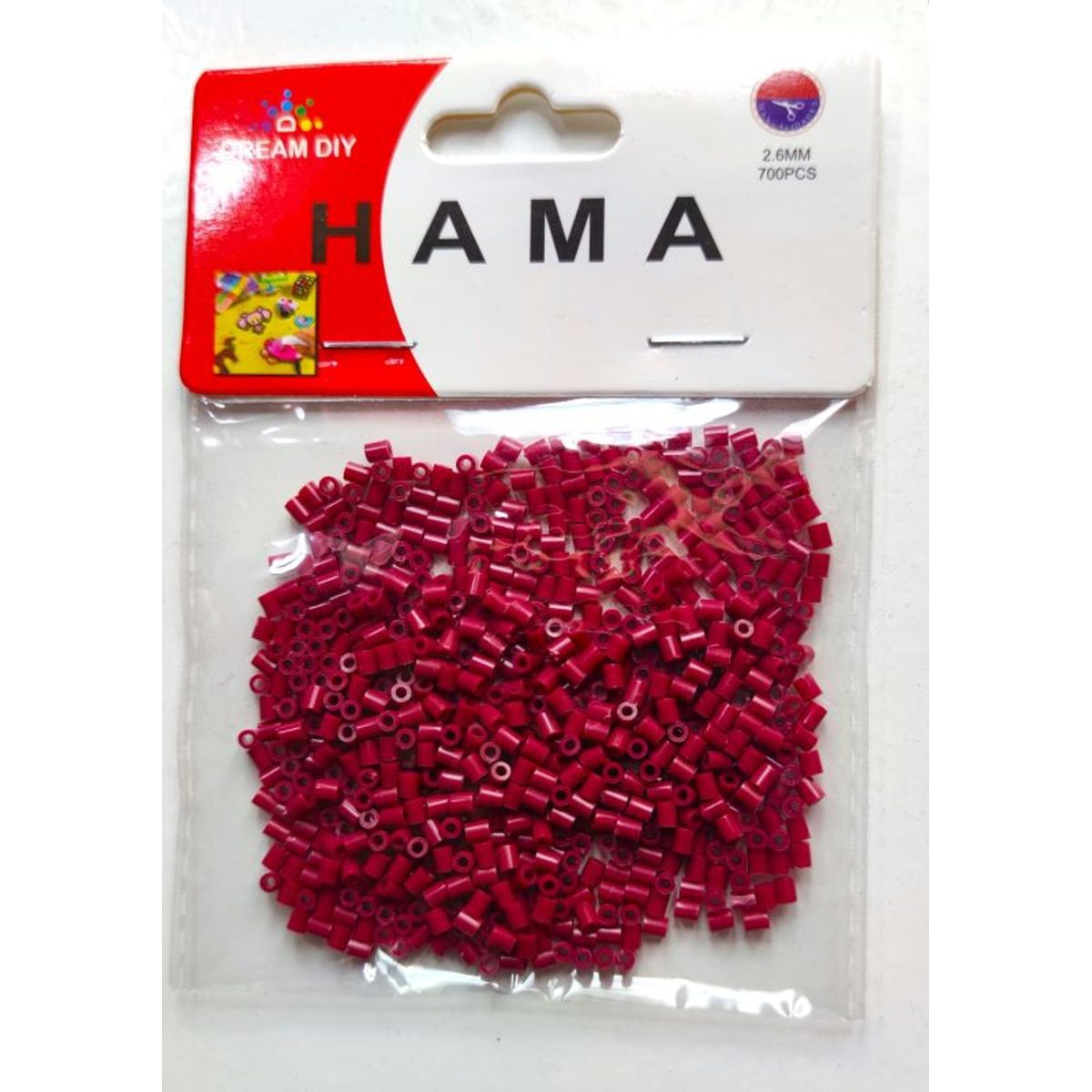 DREAMS - Repuestos Hama Beads Burdeo 2.6mm 7000 Unid. 10 Bolsas