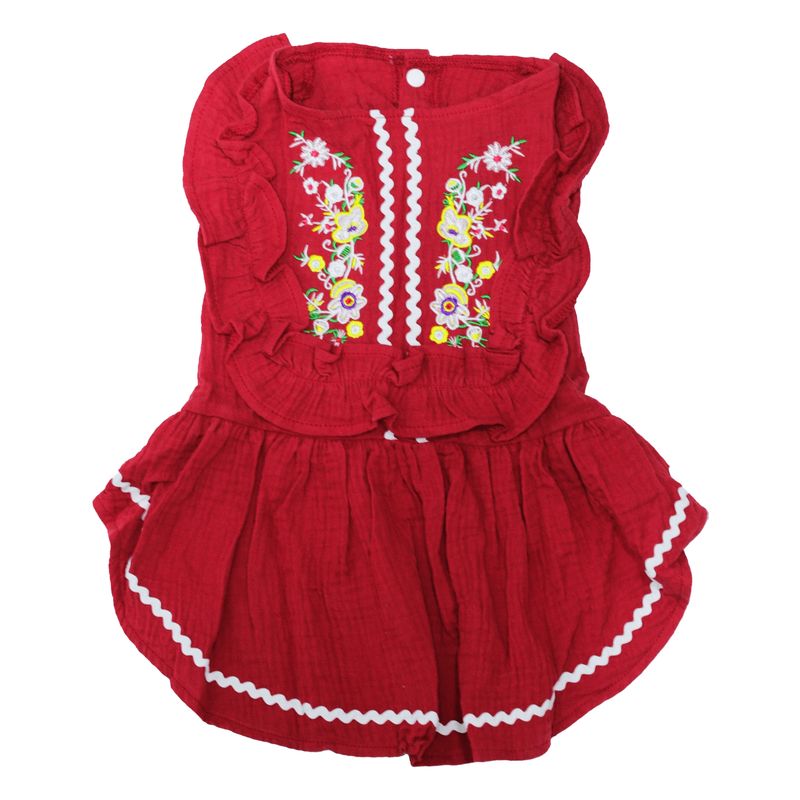 IDS - Vestido Rojo Ropa Para Mascotas Talla S