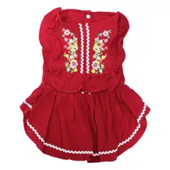 IDS - Vestido Rojo Ropa Para Mascotas Talla S