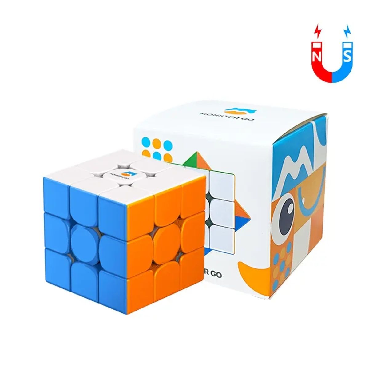 GANCUBE - Cubo Rubik GAN 3X3 Monster GO Magnético Profesional