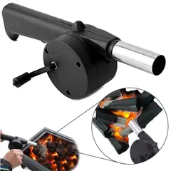 GENERICO - Soplador Encendedor Fuego Parrilla Asado Con Manivela