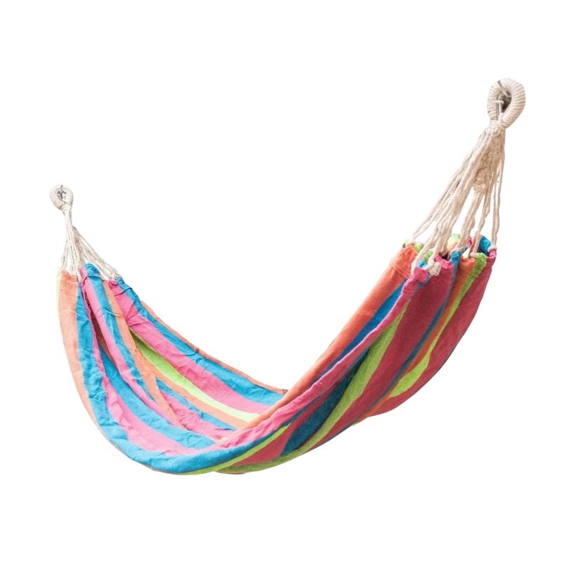 SANTU HOME & DECO - Hamaca De Algodón 1.5 Plaza Multicolor