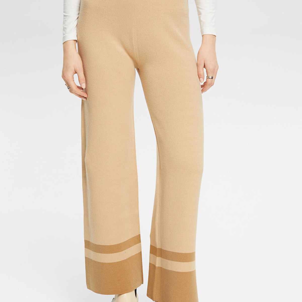 ESPRIT - Pantalón De Punto Con Lineas Mujer Esprit ESPRIT