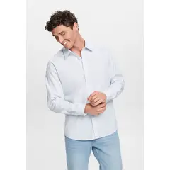 ESPRIT - Camisa Formal Con Estampado Allover Hombre