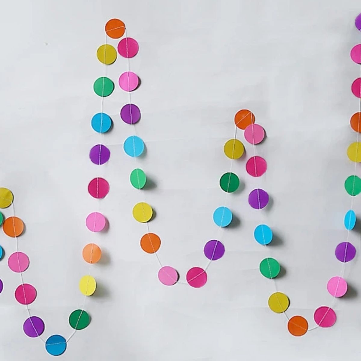 OEM - GUIRNALDA REDONDA DE COLORES PARA DECORACION DE FIESTAS