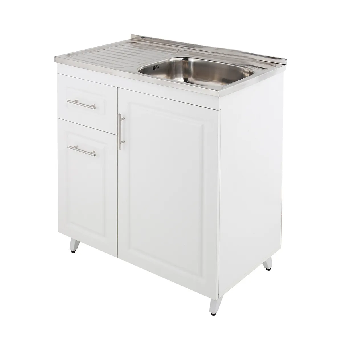 DOMSA - Kit Mueble Lavaplatos Domsa Izquierdo PI-80 Blanco 80x50x90cm…