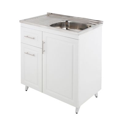 Imagen 2 del producto Kit Mueble Lavaplatos Izquierdo PI-80 Blanco 80x50x90cm…