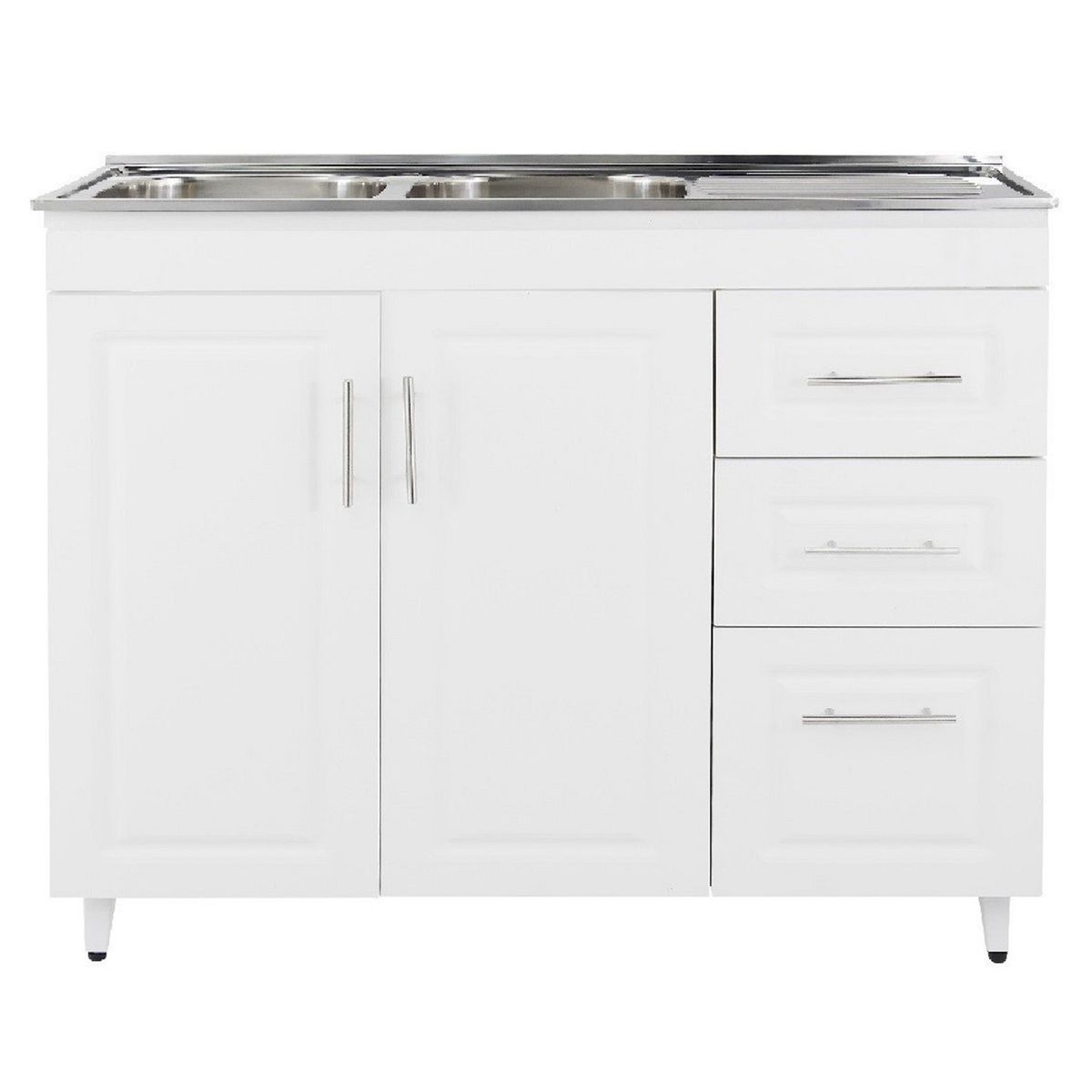 DOMSA - Kit Mueble Lavaplatos Domsa Derecho PD-120 Blanco 120x50x90cm…