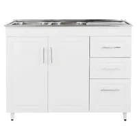 Kit Mueble Lavaplatos Derecho PD-120 Blanco 120x50x90cm…