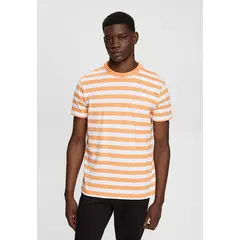 ESPRIT - Polera A Rayas Con Cuello Redondo