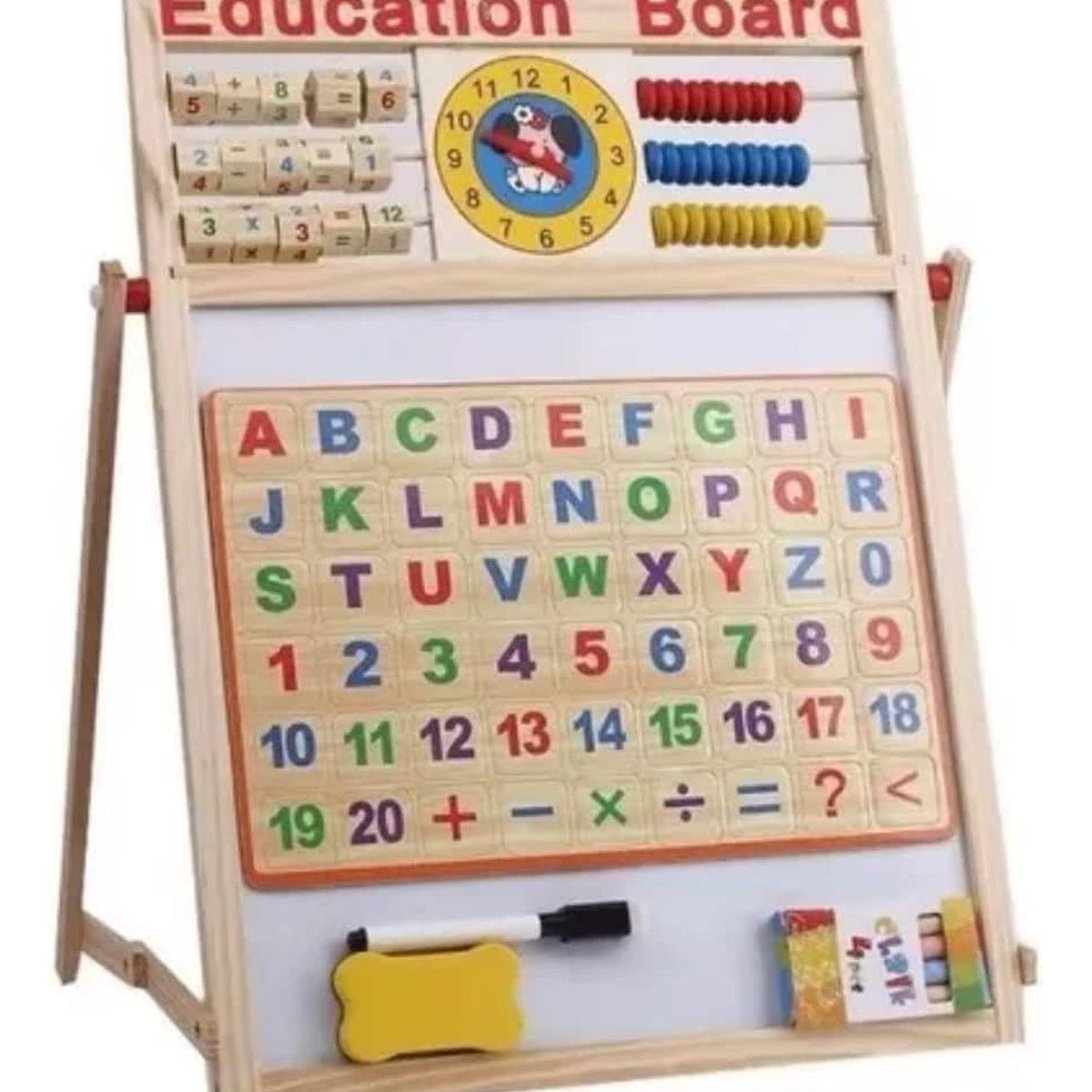IMPORTCLICK - Pizarra Educativa Abc Abaco Multipropósito 44x37 Cm