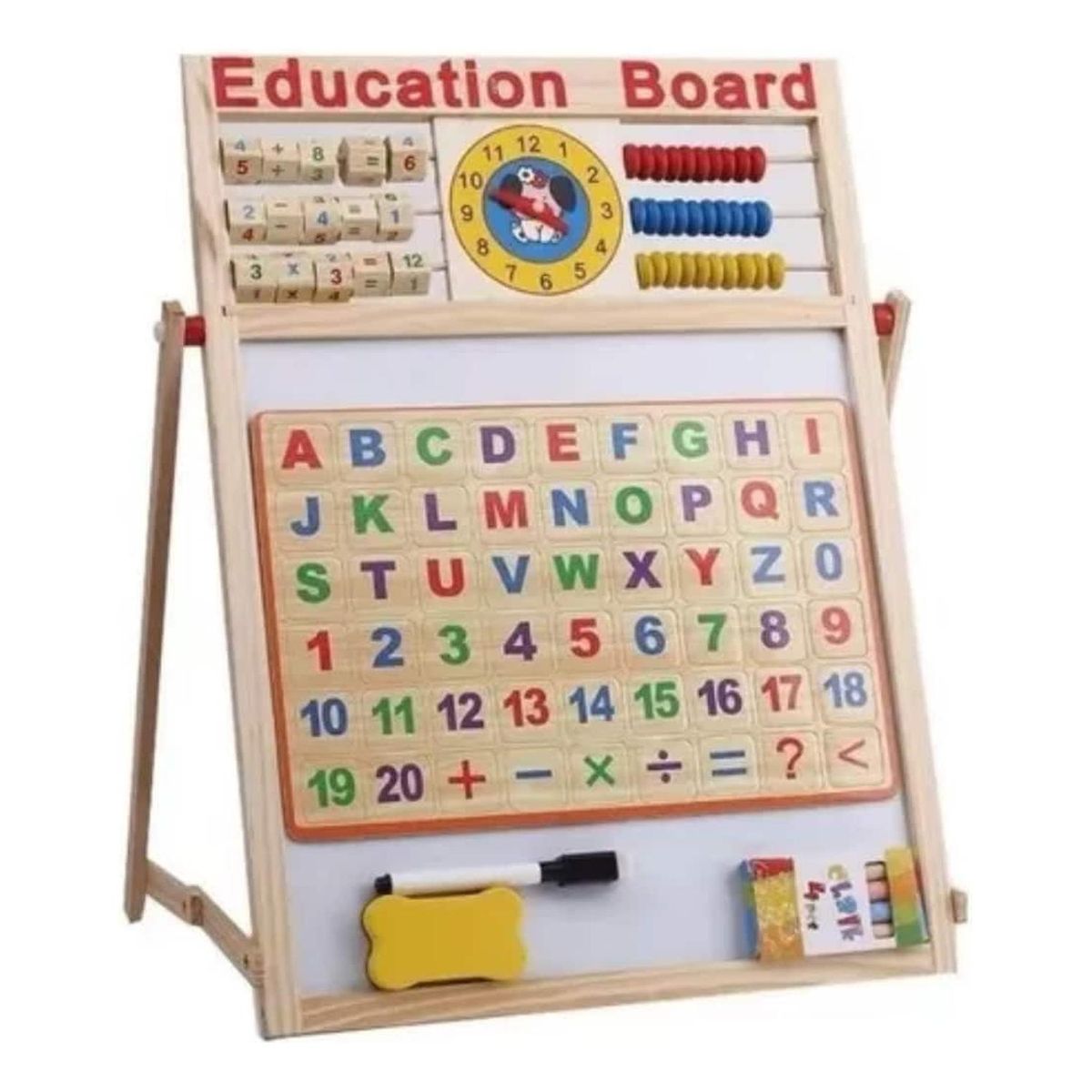 IMPORTCLICK - Pizarra Educativa Abc Abaco Multipropósito 44x37 Cm