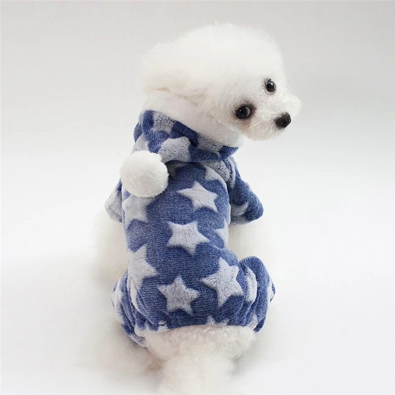 IDS - Ropa Abrigo Polar Para Mascota Perro Gato Azul Talla L