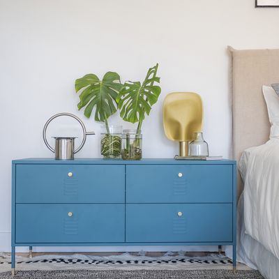 Imagen 2 del producto Cómoda tipo Rack 4 cajones metálica Verde Petróleo