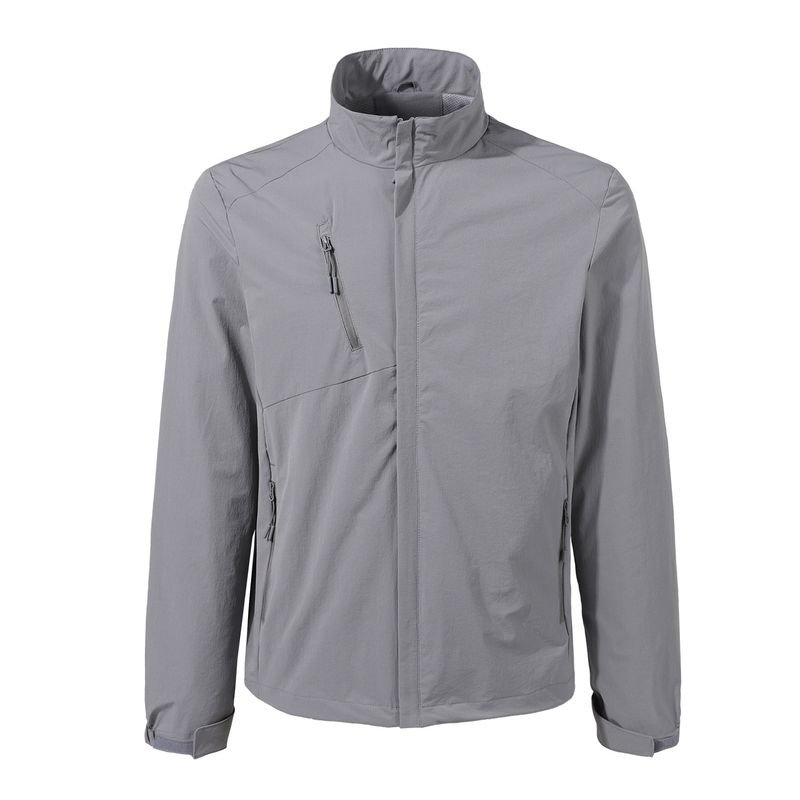 ANDESLAND OUTDOOR APPAREL - Cortaviento Doble Capa Elastizado Gris Hombre