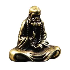 GENERICO - Mini Estatua Buda Viejo Buda Reflexivo Estatua Cobre Deco