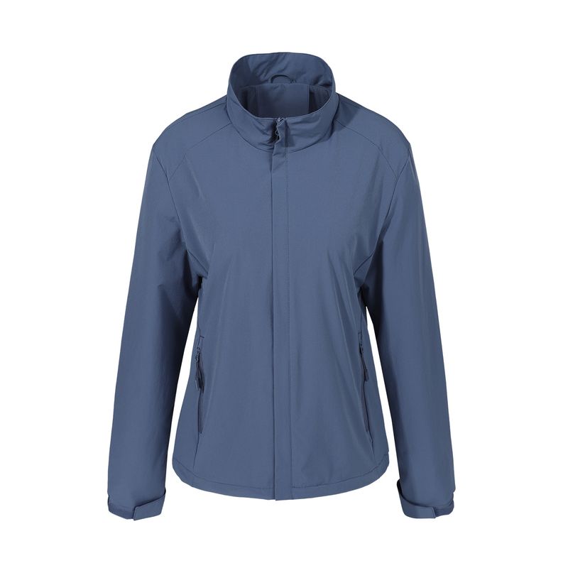 ANDESLAND OUTDOOR APPAREL - Cortaviento Doble Capa Elastizado Azul Acero Mujer