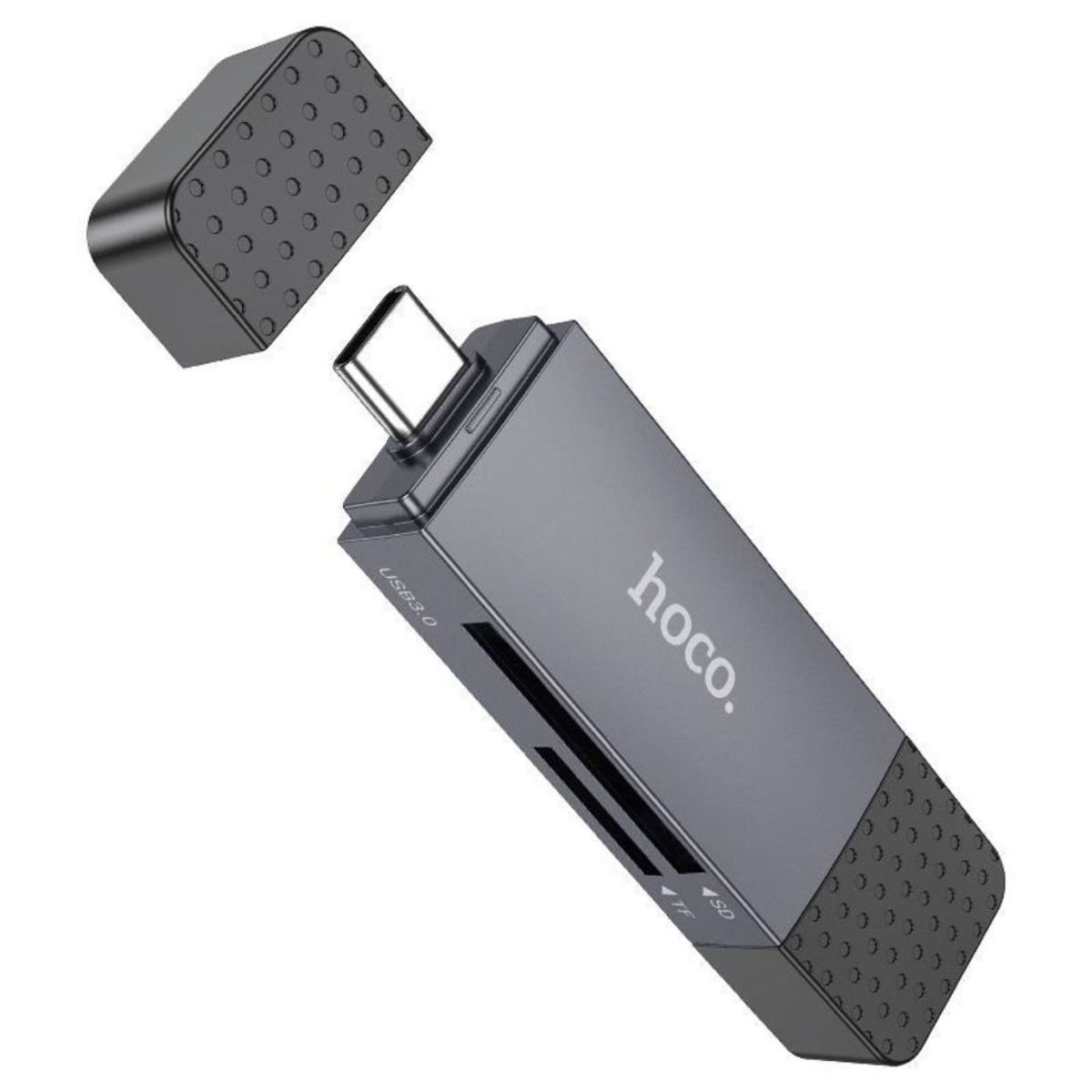 HOCO - Lector de Memoria MicroSD Dual USB 3.0 y USB-C 3.0 Hasta 2TB