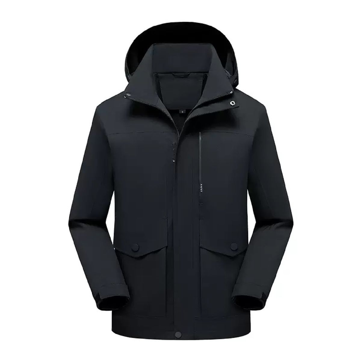 ANDESLAND OUTDOOR APPAREL - Cortaviento Impermeable Urbano Negro Hombre