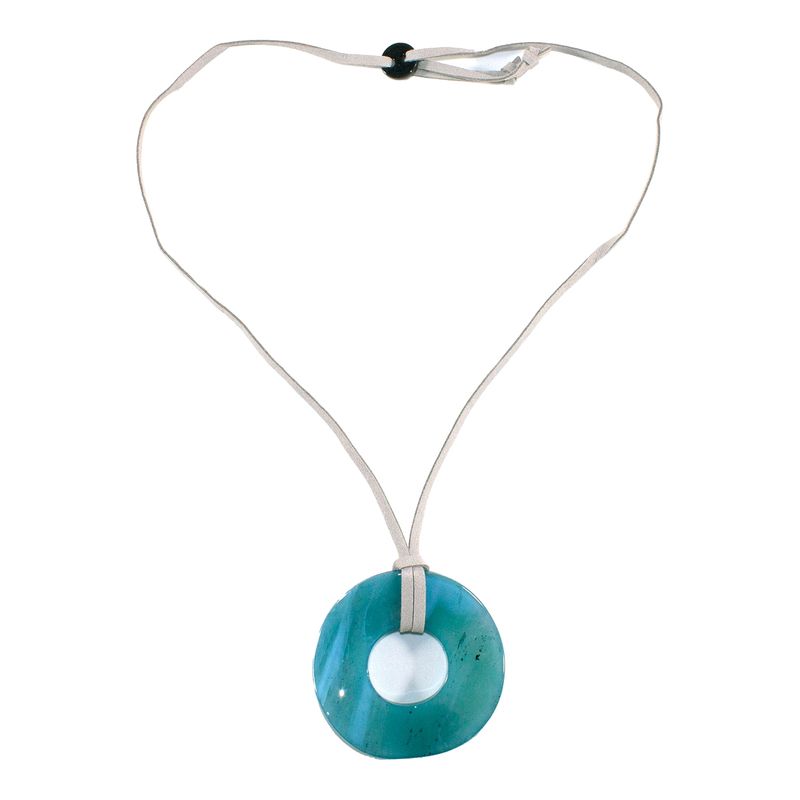 MAILEA - Collar circulo mujer acrílico