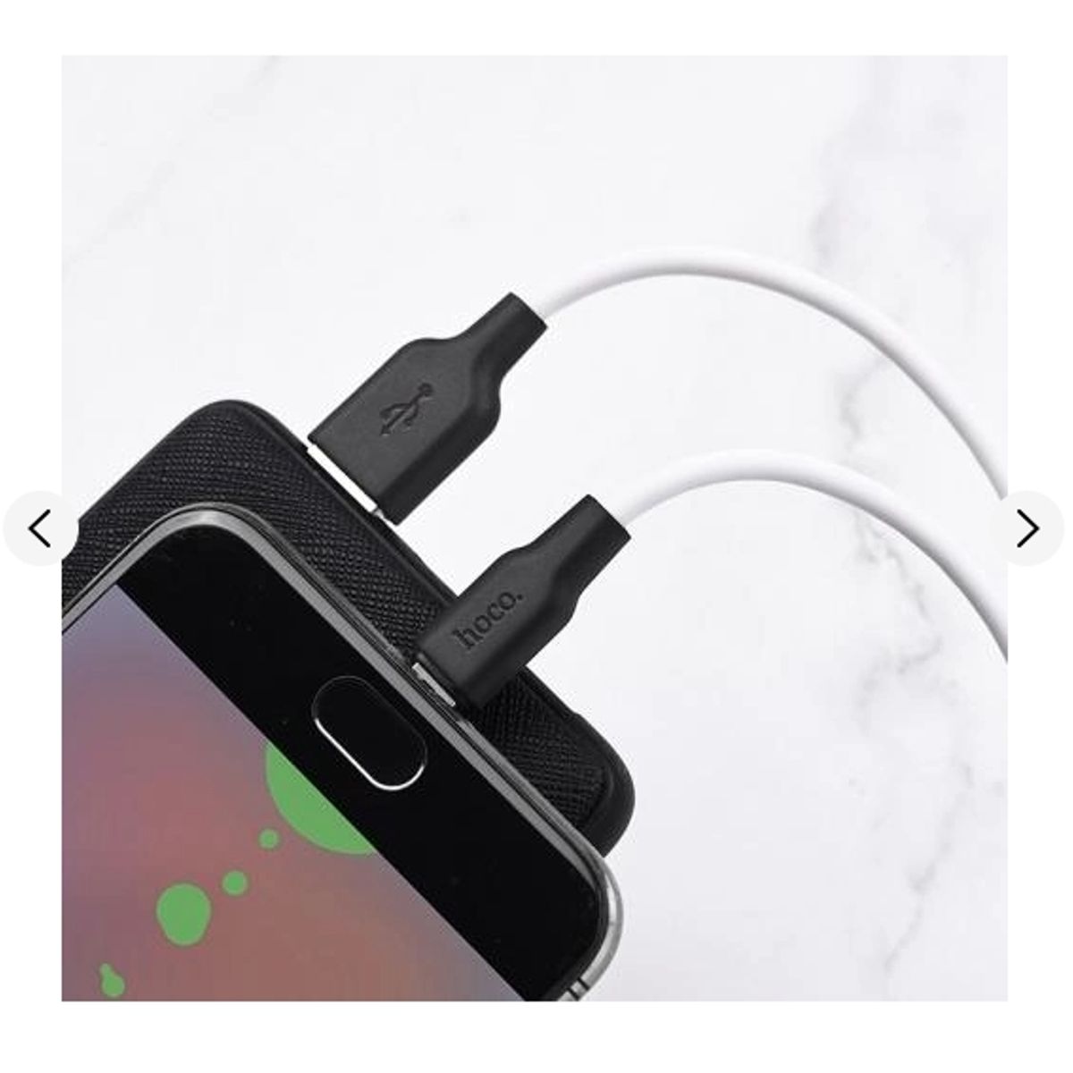 HOCO - Cable Hoco X21 Plus Lightning 2.4 A silicona 25cm