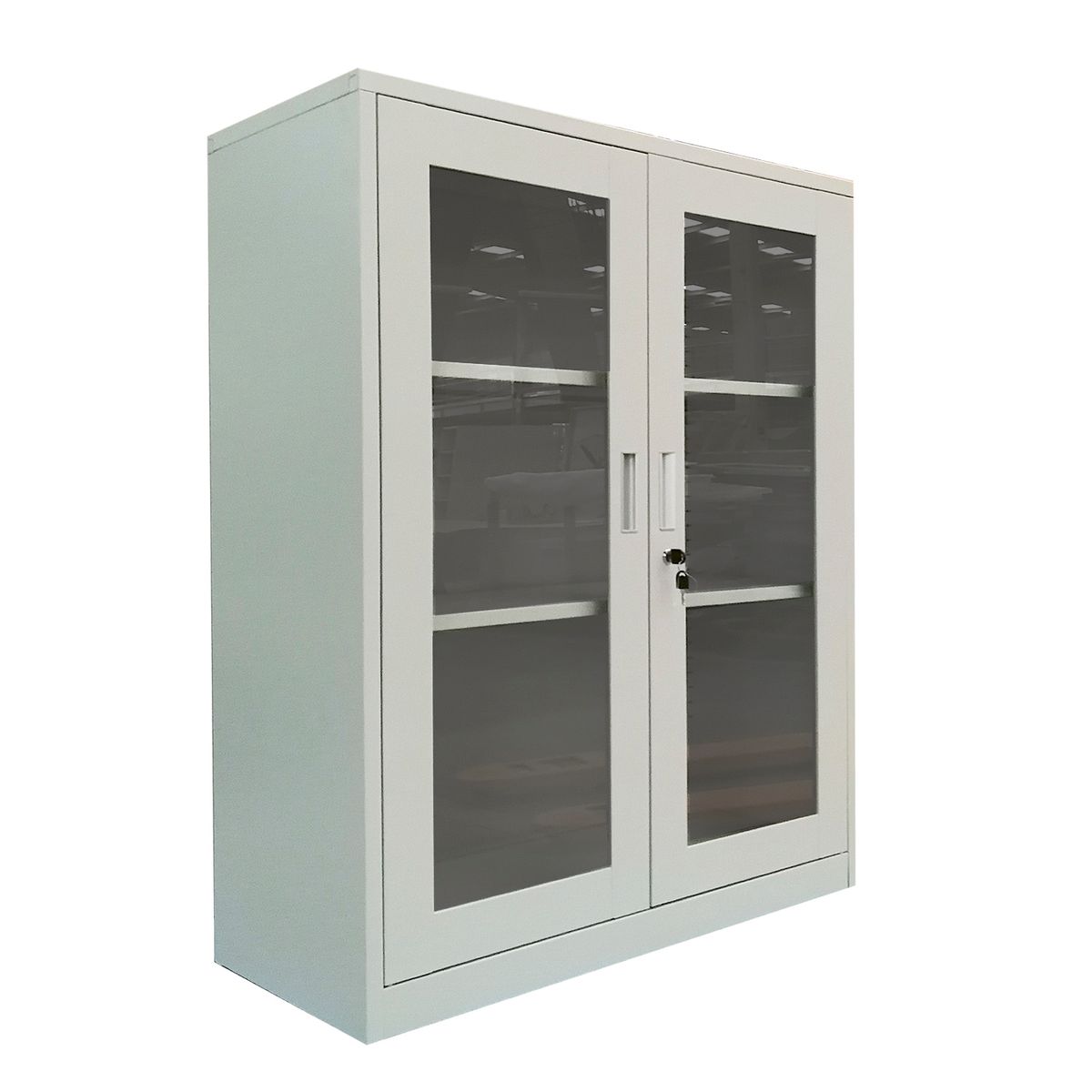 MOBITAT - Estante Metálico Puertas de Vidrio con Repisas MPV Equimet