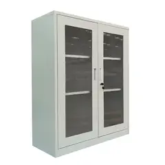 MOBITAT - Estante Metálico Puertas de Vidrio con Repisas MPV Equimet