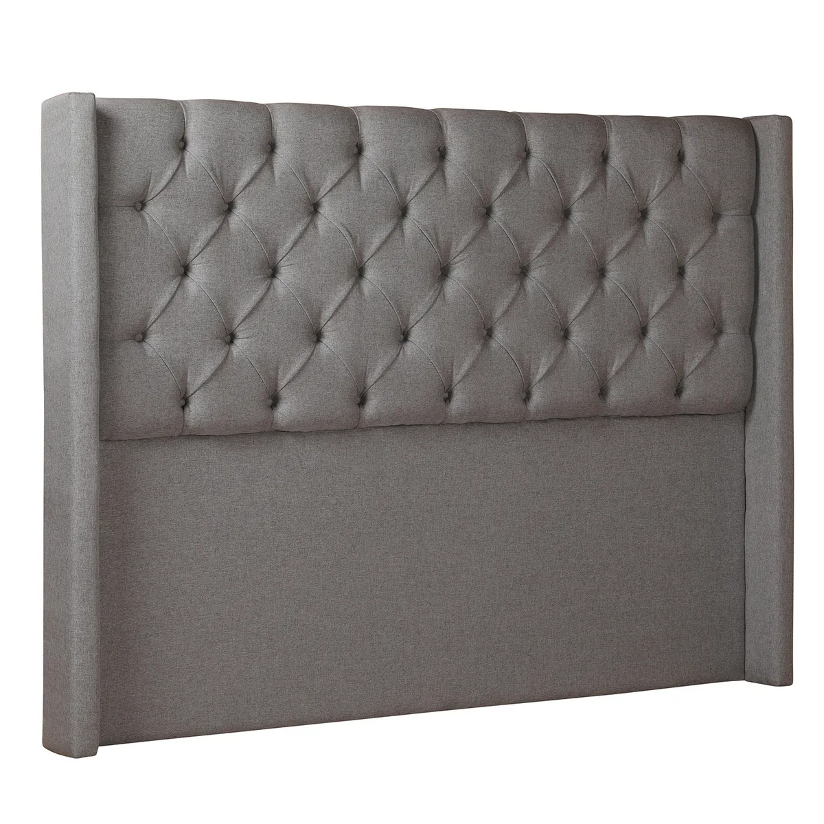 MUEBLES NATIVA - Respaldo Oreja Gris Super King