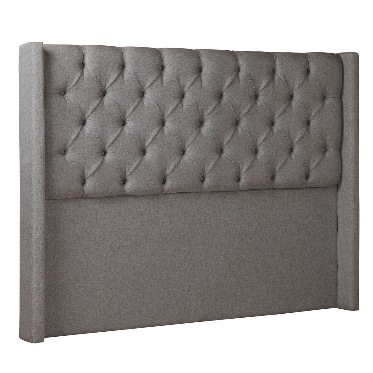MUEBLES NATIVA - Respaldo Oreja Gris Super King
