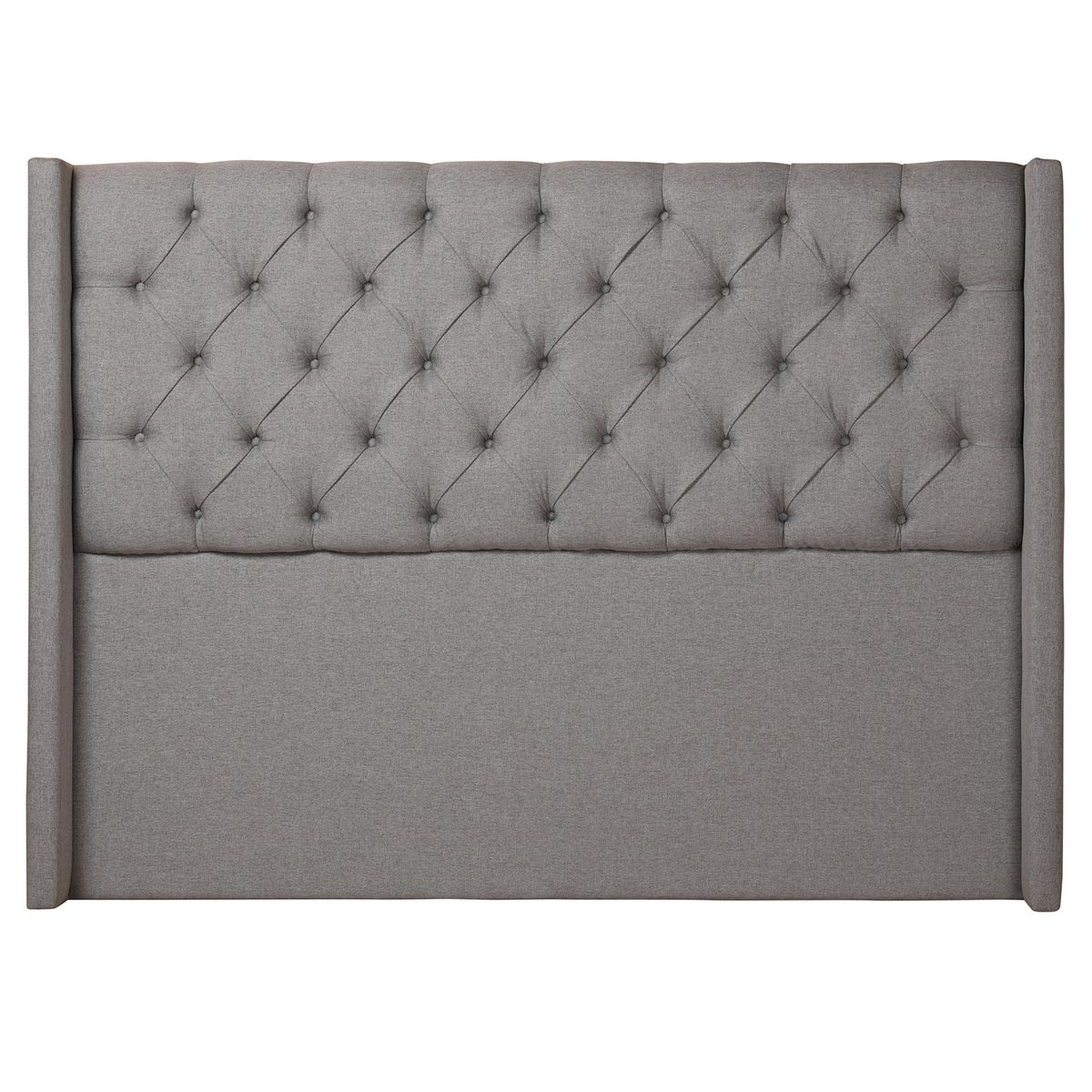 MUEBLES NATIVA - Respaldo Oreja Gris Super King