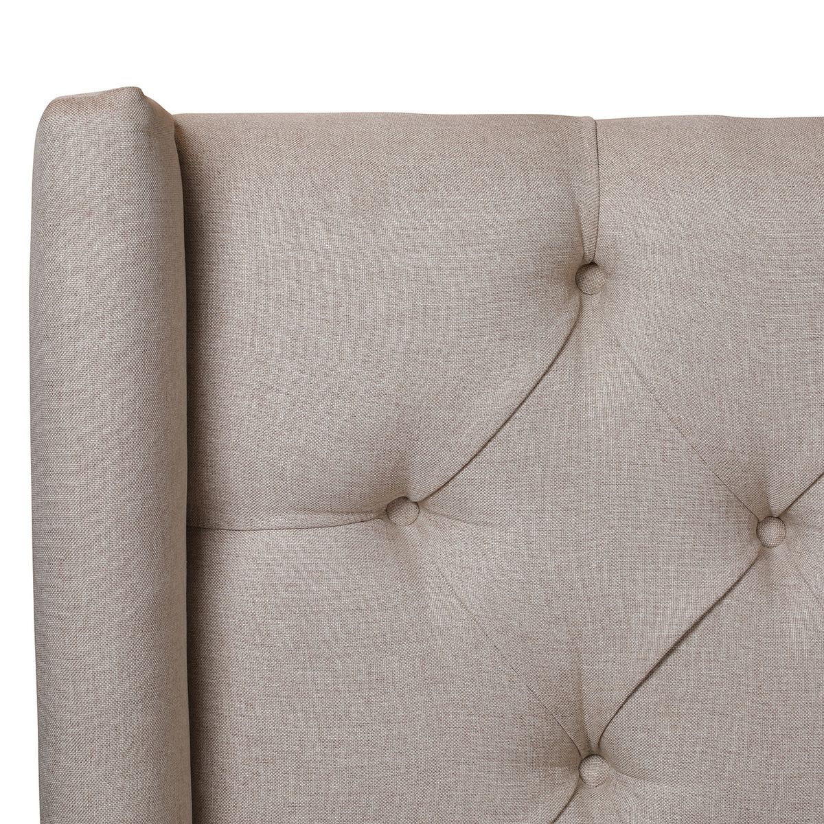 MUEBLES NATIVA - Respaldo Oreja Beige Super King