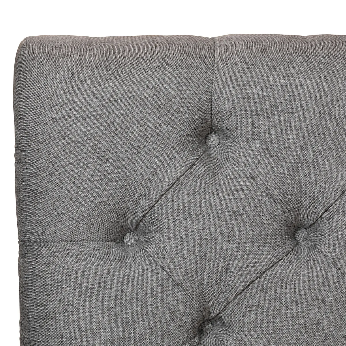 MUEBLES NATIVA - Respaldo Capitoné Gris Super King