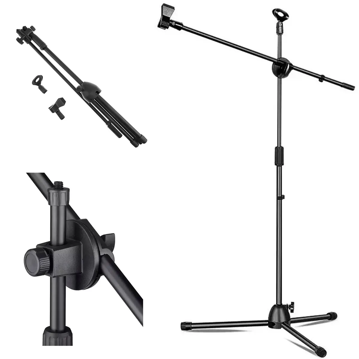 GENERICO - Soporte Para Micrófono Atril Con Boom Profesional Pedestal