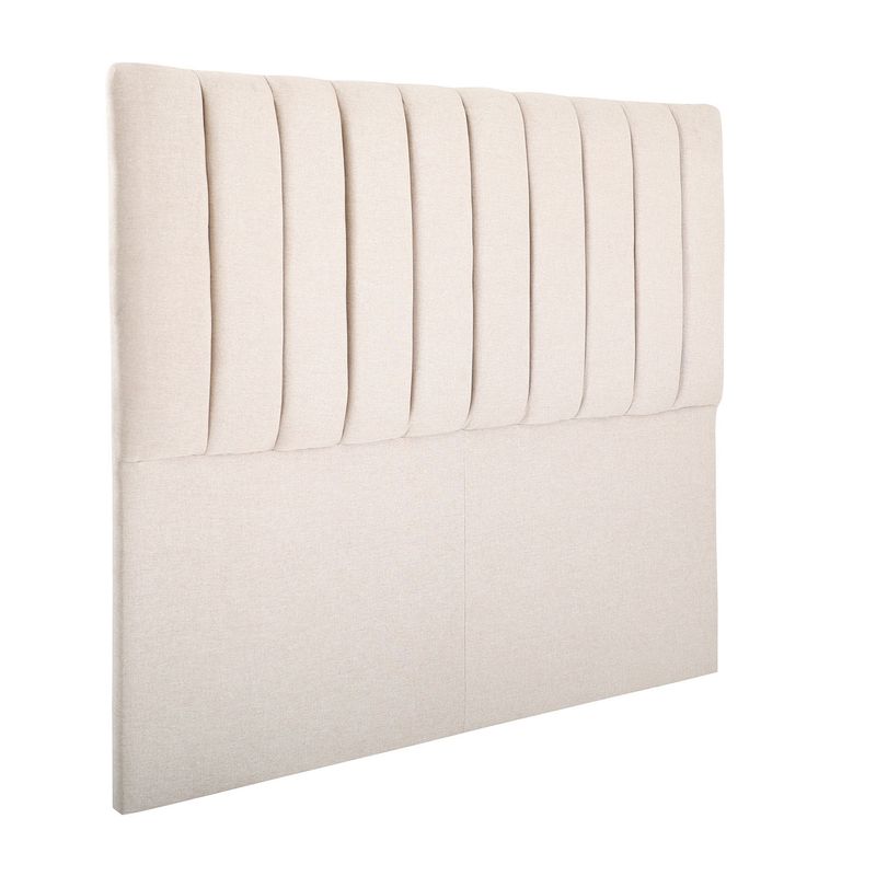 MUEBLES NATIVA - Respaldo Tubular Vertical Beige Super king