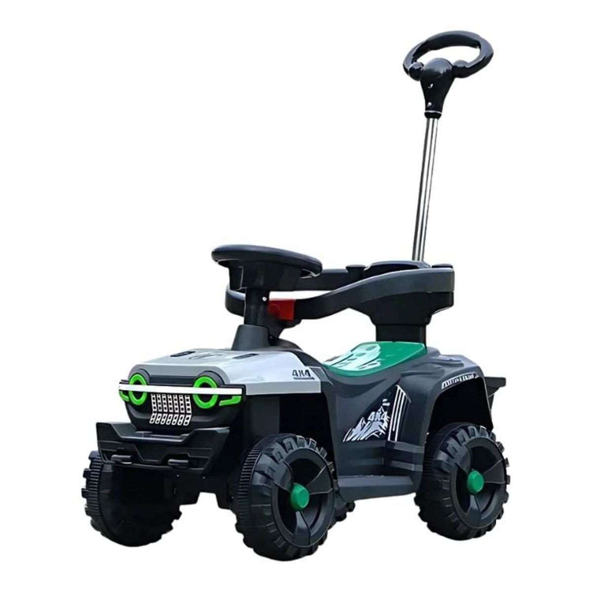 CRUSEC - Vehiculo Jeep Todoterreno Para Niños Con Varilla de Empuje