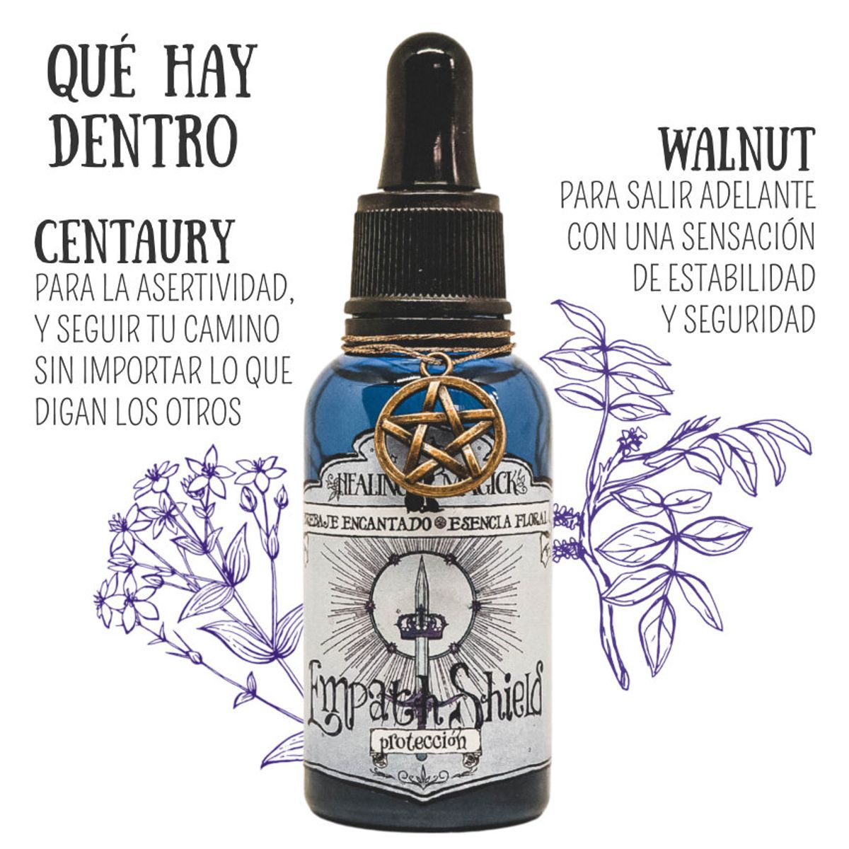 HEALING MAGICK - Empath Shield Esencia Floral Protección PAS