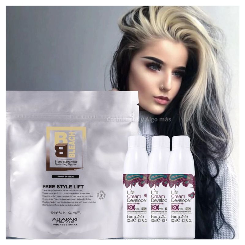 ALFAPARF MILANO - DECOLORANTE DE CABELLO ALFAPARF EASY LIFT 9 TONOS ACLARADO 400gr