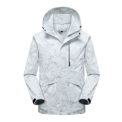 Imagen 1 del producto Cortaviento Impermeable Urbano Bengala Blanco Estampado Hombre