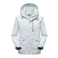 Cortaviento Impermeable Urbano Bengala Blanco Estampado Hombre