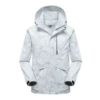 Cortaviento Impermeable Urbano Bengala Blanco Estampado Hombre