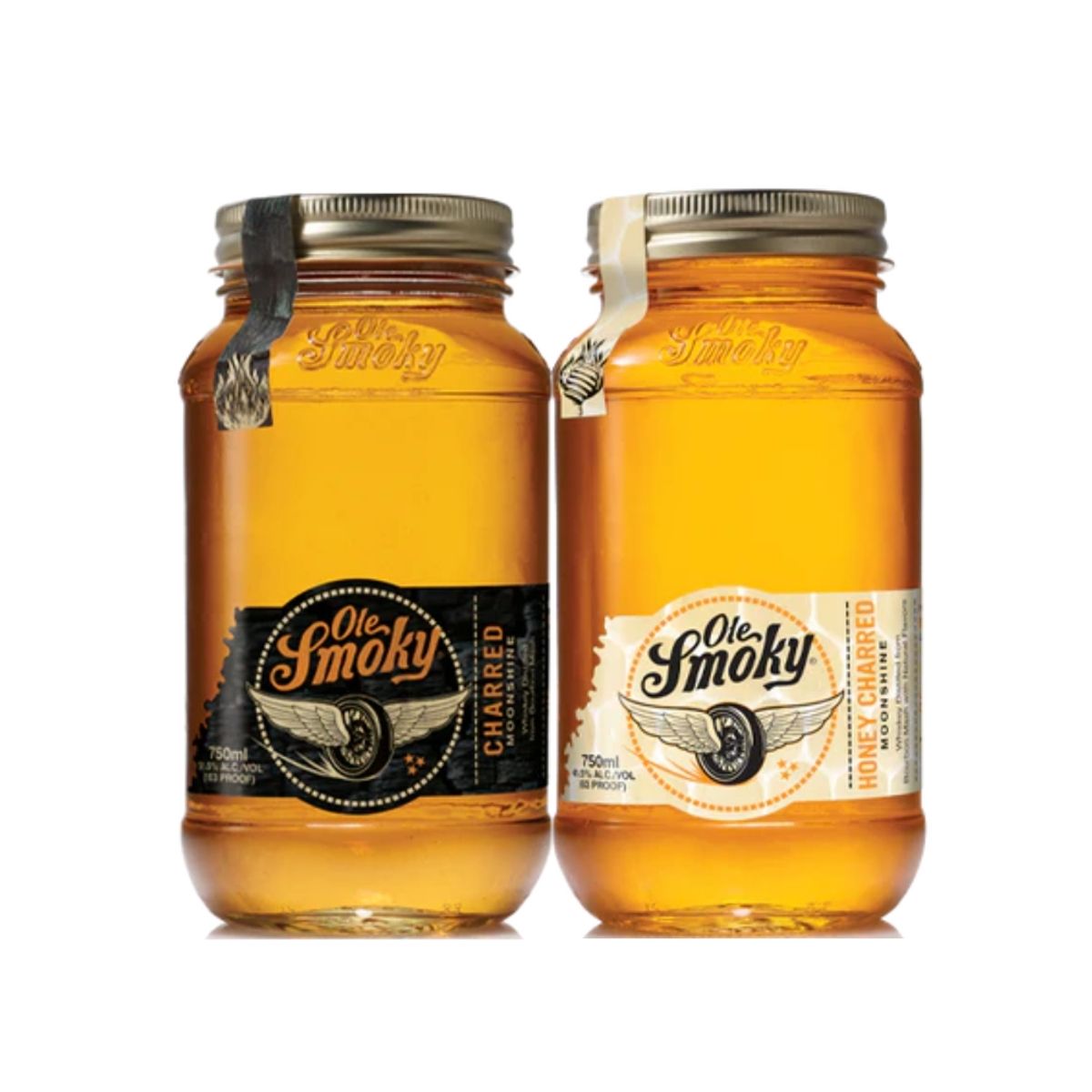 OLE SMOKY - Ole Smoky Charred 750 ml + Ole Smoky Honey-Charred 750ml