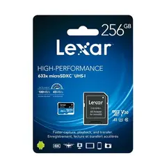 LEXAR - MEMORIA MICRO SDXC 256GB 633X 11972