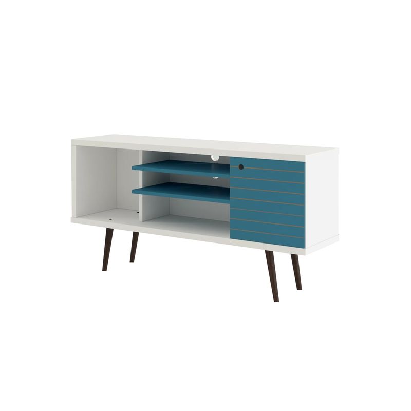 HOGA - Rack Tv 55 Safira Blanco Azul