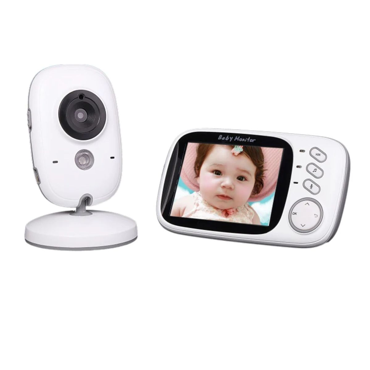 CASTLETEC - Monitor para bebe 3.2 pulgadas audio y visión nocturna VB603