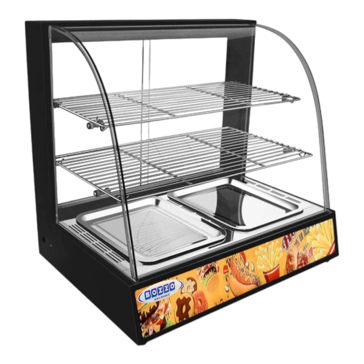 BOZZO - Vitrina Sobremesa Calor DH-2P Negro