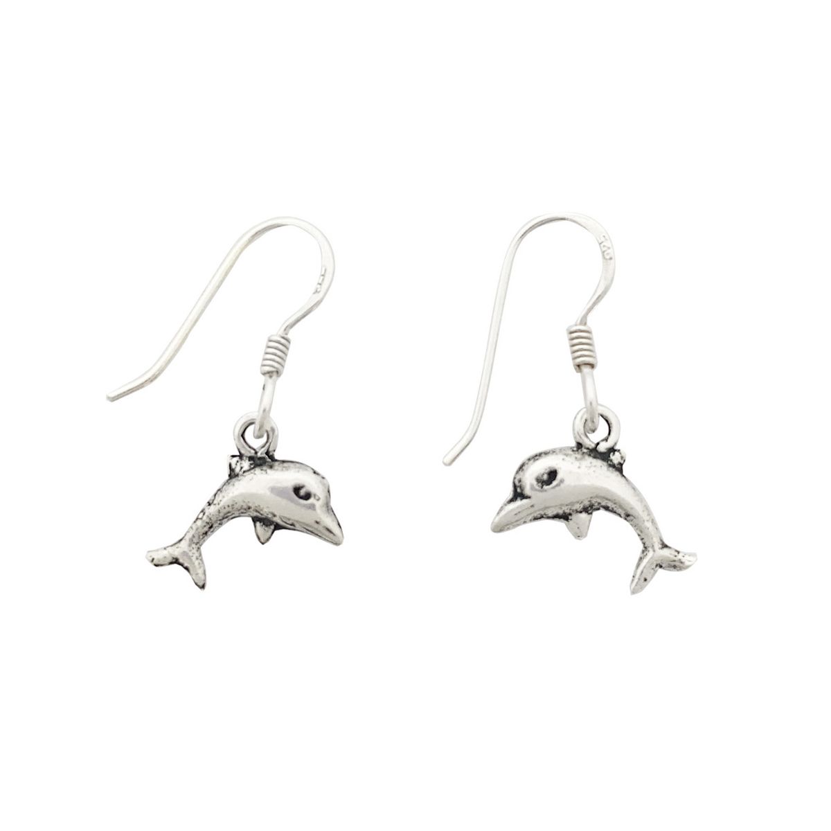 COGGIOLA - Aros Delfín Mini Colgante Gancho Plata Fina 925