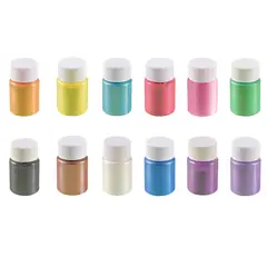 GENERICO - Pigmento en Polvo Para Resina 12 x 25 ml Perlados