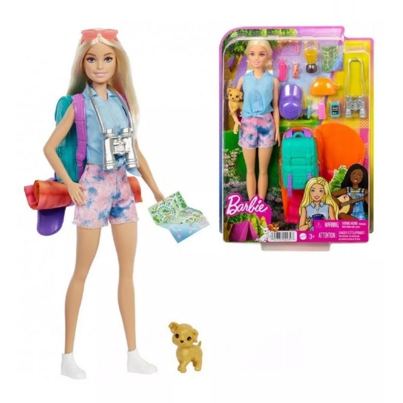 MATTEL - MATTEL HDF73 BARBIE FAMILY CAMPING MALIBU DOLL