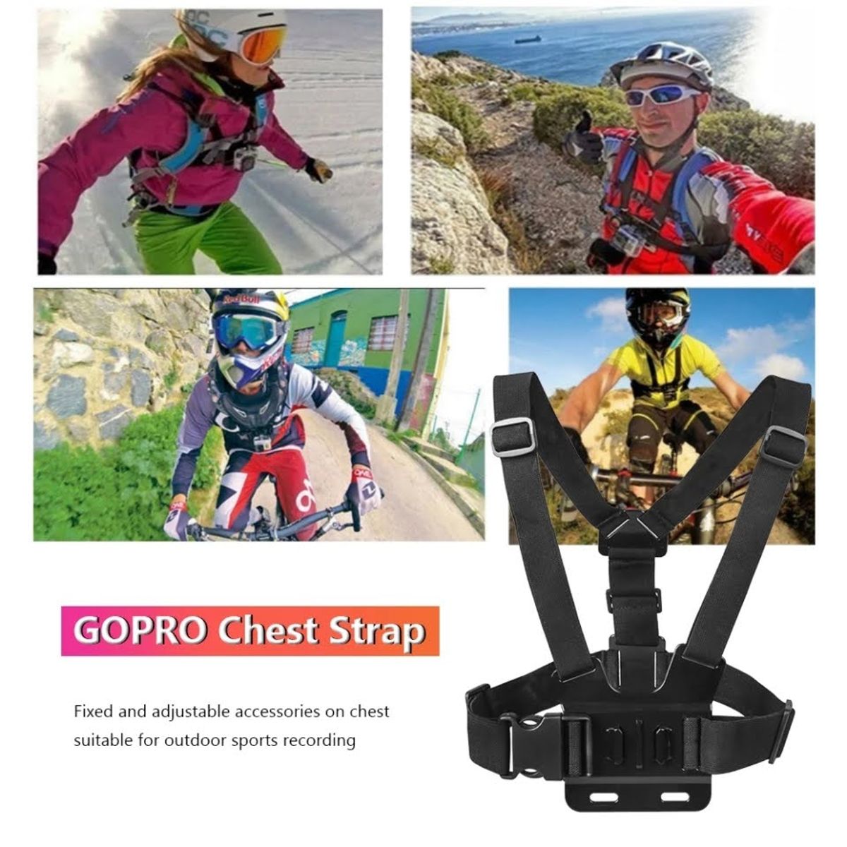 GENERICO - Arnes De Pecho Para Gopro Correa Chest Mount Harness
