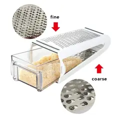 OEM - RALLADOR DE QUESO Y VERDURAS DOBLE CARA CON CONTENEDOR